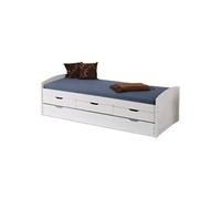 Lit Banquette Enfant en Bois "Rob" 90x200cm Blanc