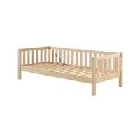 Lit banquette - VIPACK - Friedrich - Bois massif - Sommier à lattes inclus - 90x200 cm