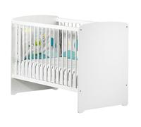Lit bébé - 120 x 60 cm - Babyprice Basic - En bois blanc