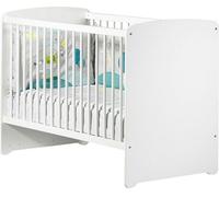 Lit bébé - 120 x 60 cm - Babyprice Basic - En bois blanc