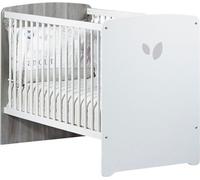 Lit bébé - 120 x 60 cm - Leaf - Blanc