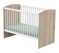 Lit bébé - 120 x 60 cm - Matelas inclus - Access - Bois/Blanc - SAUTHON