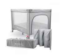 Lit Bébé 2 en 1 Parc Bébé & Lit Parapluie Mobiclinic Pliable Portable Sac de transport Roues avec freins Sleepland Gris