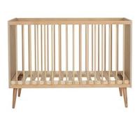 Lit bébé 60x120 cm chêne clair et pieds hêtre massif Cosy Bois clair G