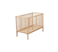 Lit En Bois 60x120 Cm Rémi Vernis Naturel - Combelle