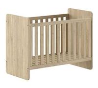 MARCO - Lit Bébé 60x120cm Evolutif en 90x200cm Aspect Chêne clair -