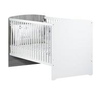 Lit bébé 70x140 cm | Lit pour bébé à barreaux réglable en Hauteur en 3 Positions | Collection Big Bed Leaf | Évolutif en lit Enfant | Fabriqué en France | Babyprice par Sauthon