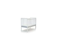 Webaby - Lit bébé Coulissant en Bois 60x120 LIVO Hêtre Verni| Sommier réglable 3 hauteurs |4 Roues multidirectionnelles avec Frein