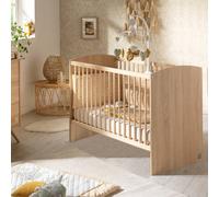 Sauthon Lit bébé 60x120 cm | Lit pour bébé à barreaux réglable en Hauteur en 3 Positions | Access Bois | Fabriqué en France