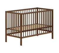 Lit Bébé à Barreaux "Dino" 60x120cm Marron Marron