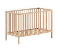 Lit Bébé à Barreaux "Dino" 60x120cm Naturel