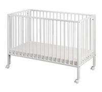tiSsi® Lit enfant à barreaux 60x120 cm blanc, bois - Gr. 70x140 cm