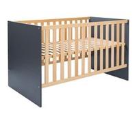 Lit bébé Alessio 70x140 cm Anthracite Beige G