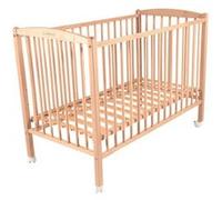 Lit bébé ARTHUR réglable en hauteur en hêtre massif naturel 60x120 Naturel G