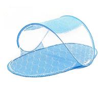 Lit bébé avec moustiquaire de Voyage Berceau Pliable Maille Respirante Protection Insectes Nourrissons Enfants Portable Bleu Clair Confort Estival léger Pratique Sommeil Nuit idée Cadeau Vacances