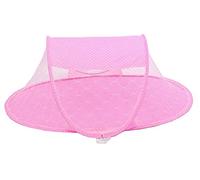 Lit bébé avec moustiquaire de Voyage Berceau Pliable Maille Respirante Protection Insectes Nourrissons Enfants Portable Rose Confortable léger Pratique été sécurité Nuit idée Cadeau Sommeil
