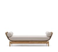 Lit bébé Catalina gris en corde et bois d'acacia massif FSC 100%