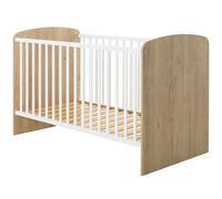 Lit bébé Châtaignier naturel Basile (70x140 cm)