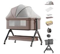 Lit bebe - Cododo bebe - Magic ZC - Cadre de soutien triangulaire Table à langer Moustiquaire 0-2ans Max20KG 6 cadeaux Kaki
