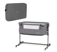 Lit bébé cododo Kinderkraft Nest Up - Hauteur réglable - Pieds réglables - Sac de Transport inclus - Gris