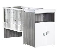 Lit bébé combiné évolutif New Leaf (60 x 120 cm)