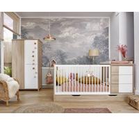 Lit bébé combiné évolutif salto chêne 70X140
