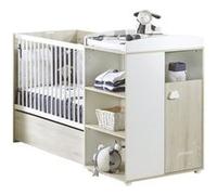 Lit bébé combiné évolutif Smile hêtre Cendré G