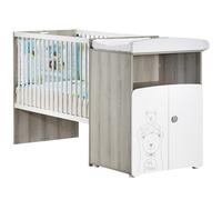 Lit Bébé Combiné Évolutif 60x120 En 90x190 Teddy