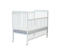 AT4 - Lit bébé coulissant en bois LIVO 60 x 120 cm Blanc - Taille unique