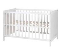 Lit bébé d'appoint en bois blanc Roba 60x120 Blanc G