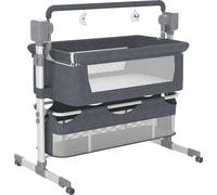Lit bébé, design portable, moustiquaire incluse, BJJ-601-GREY