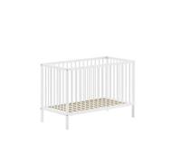 Lit Bébé Dino 60x120 Cm Blanc Blanc G
