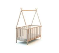 - Lit bébé en bois 70 x 140 cm avec tipi