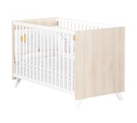 Lit bébé en bois - scandi blanc/beige 60X120