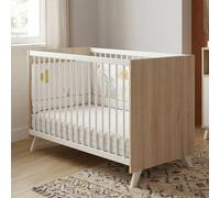 Lit bébé - 120 x 60 cm - Babyprice Scandi gris - En bois