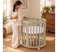 Lit bébé évolutif 7 en 1 Ovale - Agate Olive
