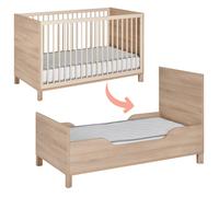 Lit bébé évolutif 70x140 cm avec 2 pans de transformation Calypso