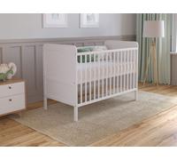 Lit Bebe Evolutif Avec Matelas - Lit Bebe Set Complet 120x60 cm Bois,Blanc convertible