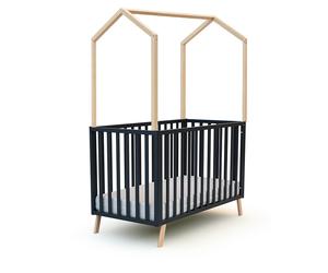 Lit bébé évolutif Confort 60x120 + toit cabane