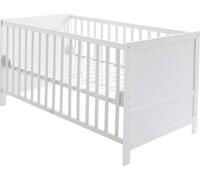 Lit Bébé Évolutif Convertible En Lit Junior Blanc 70X140