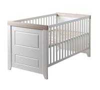 Lit Bébé Évolutif Convertible En Lit Junior Felicia Blanc Cassé / Luna Elm 70X140