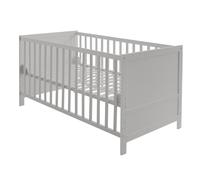 Lit Bébé Évolutif Convertible En Lit Junior Gris Taupe 70X140