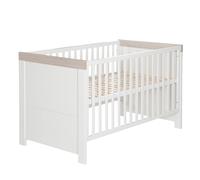 Lit Bébé Évolutif Convertible En Lit Junior Lucy Blanc Cassé / Luna Elm 70X140