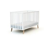 AT4 - Lit bébé évolutif en bois KASA 60 x 120 cm Blanc - Taille unique