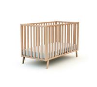 AT4 - Lit bébé évolutif en bois KASA 60 x 120 cm Hêtre Verni - Taille unique