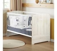 Lit Bébé Évolutif En Bois - Smile Beige 70X140