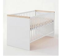 Lit Bébé Évolutif 'jimmy' 70 × 140 - Réglable En Hauteur Et Transformable En Lit Junior Blanc 70X140