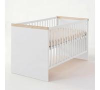 Lit Bébé Évolutif 'jimmy' 70 × 140 - Réglable En Hauteur Et Transformable En Lit Junior Blanc 70X140