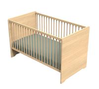 Lit Bébé Évolutif - Little Big Bed En Bois Décor Chêne Miel - Cannelle Marron 70X140