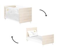 Lit bébé évolutif Little Big Bed Scandi naturel (70 x 140 cm)